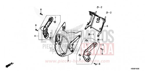 COUVERCLE PHARE MSX125D de 2013